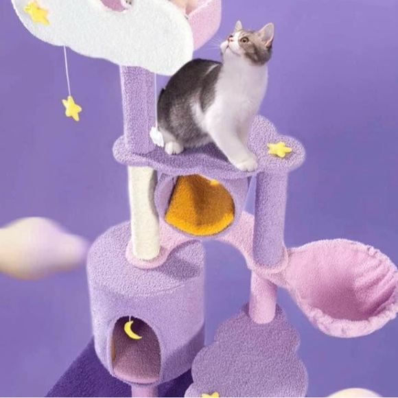 Cat tower. 65 inches New original box. - Picture 2 of 5